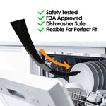 2 PCS 25 inches Gas Stove Slit Strip Antifouling Dustproof Waterproof Kitchen Sealing Strip, 25 inches (White), 25 inches, 25 inches (Black)