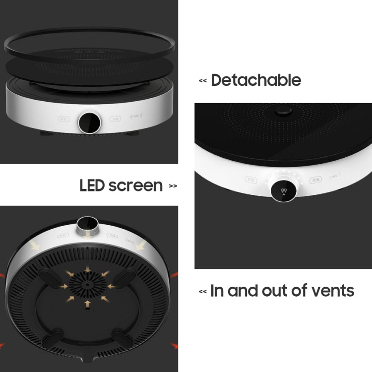 Original Xiaomi Mijia 2100W OLED Screen Induction Cooker 2 NFC Connection App Control, US Plug, Cooker 2 2100W