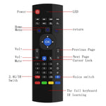 MX3-M Air Mouse Wireless 2.4G Remote Control Keyboard with Microphone for Android TV Box / Mini PC, Air Mouse with Mic