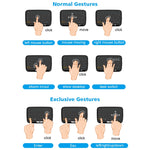 H18 2.4GHz Mini Wireless Air Mouse QWERTY Keyboard with Touchpad / Vibration for PC, TV, H18 Wireless Keyboard