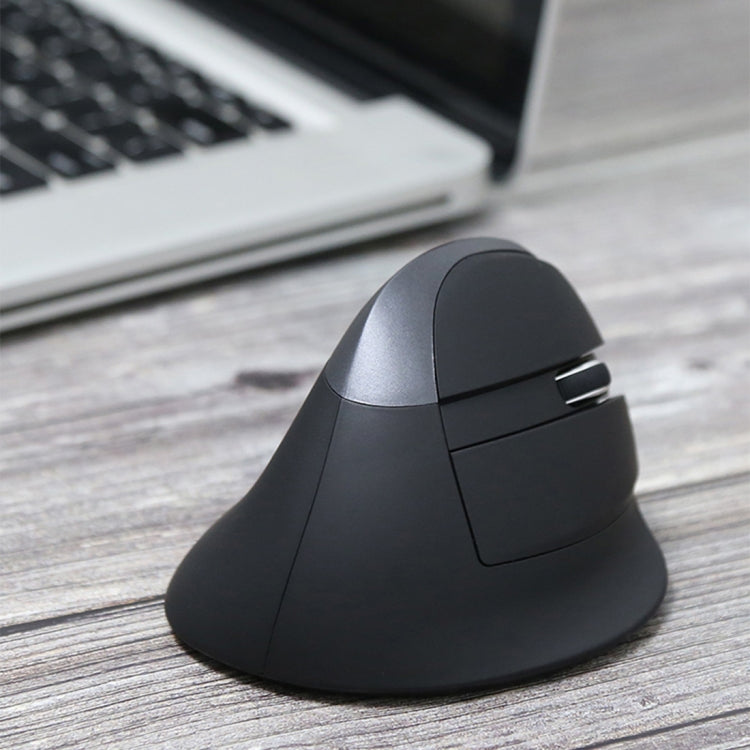 DELUX M618 Mini 2.4G Wireless 2400DPI USB Rechargeable Ergonomic Vertical Mouse, M618 Grey