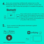 Logitech K780 Multi-device Bluetooth + Unifying Dual Mode Wireless Keyboard with Stand