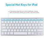 WB-8022 Ultra-thin Wireless Bluetooth Keyboard, German Keys, German Keys