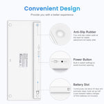 WB-8022 Ultra-thin Wireless Bluetooth Keyboard, German Keys, German Keys