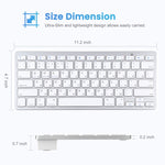 WB-8022 Ultra-thin Wireless Bluetooth Keyboard for iPad, Samsung, Huawei, Xiaomi, Tablet PCs or Smartphones, Russian Keys, Russian Keys