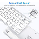 WB-8022 Ultra-thin Wireless Bluetooth Keyboard for iPad, Samsung, Huawei, Xiaomi, Tablet PCs or Smartphones, Russian Keys, Russian Keys