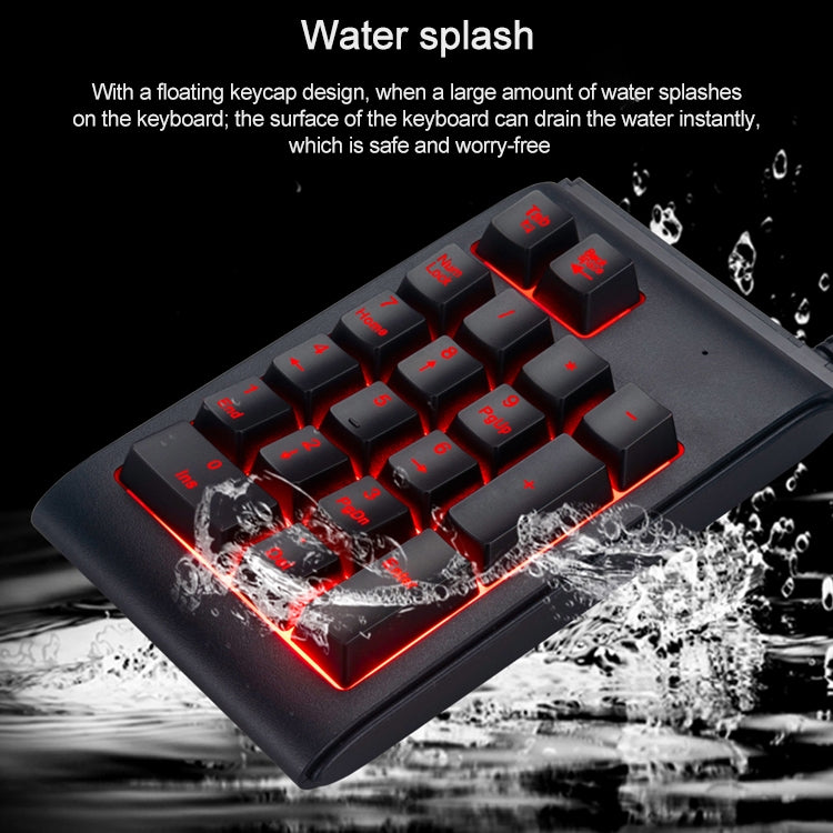 MC Saite 529 19 Keys Wired Three-color Backlight Numeric Keyboard