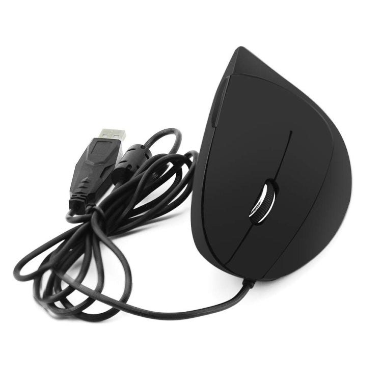 CM0093 Wired Version 2.4GHz Three-button Vertical Mouse for Left-hand, Resolution: 1000DPI / 1200DPI / 1600DPI, Cable Length：1.7m, Wired Version