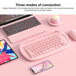 FOETOR K520t Mini Three Modes Wireless Bluetooth Keyboard