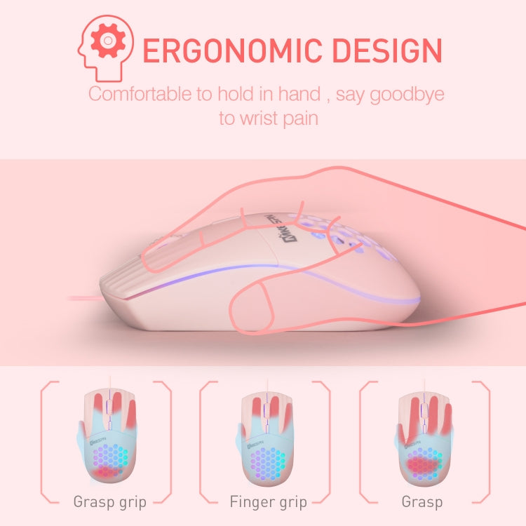 MKESPN SXS-838 USB Interface RGB Hollow Wired Mouse, USB