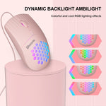 MKESPN SXS-838 USB Interface RGB Hollow Wired Mouse, USB