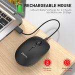 MKESPN 859 2.4G+BT5.0+BT3.0 Three Modes Wireless Mouse, 2.4G+BT5.0+BT3.0