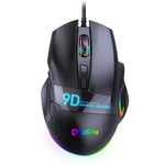 MKESPN X10 9-Buttons RGB Wired Macro Definition Gaming Mouse, Macro Definition