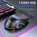 MKESPN X10 9-Buttons RGB Wired Full Speed Macro Definition Gaming Mouse, Full Speed Macro Definition