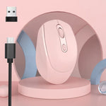 HXSJ M107 4-buttons 1600 DPI 2.4GHz Wireless Mouse, Battery Version, Dual Mode Rechargeable