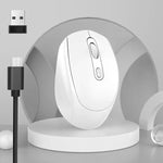 HXSJ M107 4-buttons 1600 DPI 2.4GHz Wireless Mouse, Battery Version, Dual Mode Rechargeable