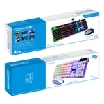 ZGB G21 Luminous Wired Keyboard + Mouse Set, G21 (Black)