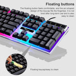 ZGB G21 Luminous Wired Keyboard + Mouse Set, G21 (Black)