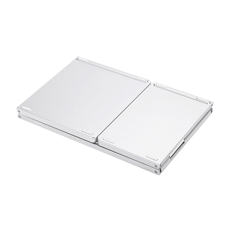 B033 Rechargeable 3-Folding 64 Keys Bluetooth Wireless Keyboard with Touchpad, 3-Folding 64 Keys with Touchpad White