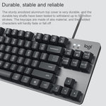 Logitech K835 Mini Mechanical Wired Keyboard, Green Shaft, Green Shaft