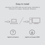 Logitech K835 Mini Mechanical Wired Keyboard, Green Shaft, Green Shaft