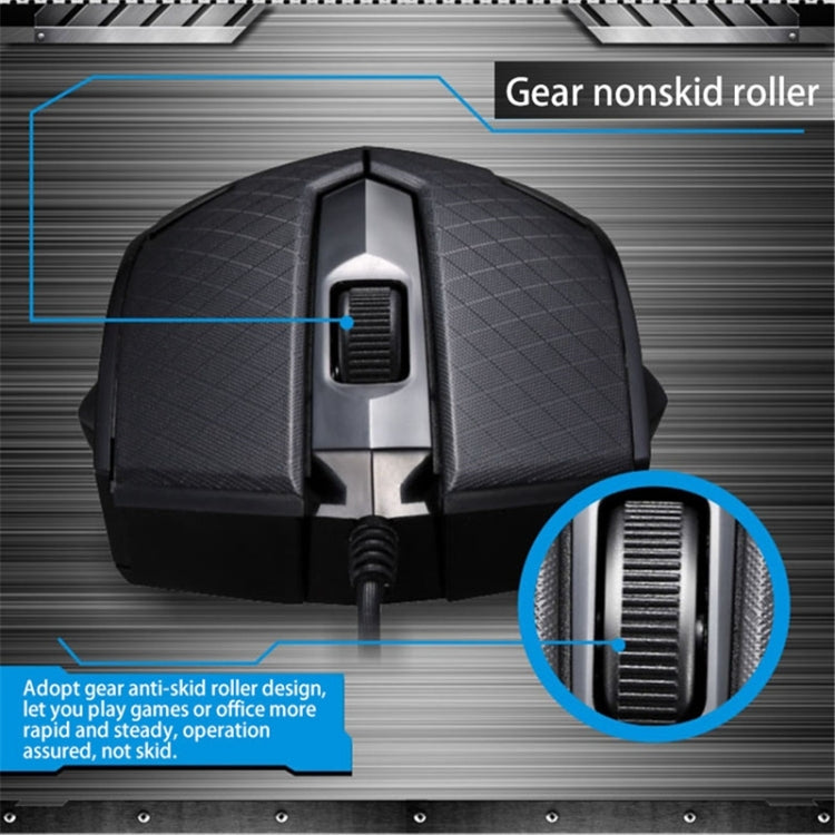 Chasing Leopard 129 USB Universal Wired Optical Gaming Mouse with Counter Weight, Length: 1.3m, 129