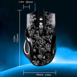 ZGB 169 USB 2400DPI Four-speed Adjustable LED Backlight Wired Optical E-sport Gaming Mouse with Counter Weight, Length: 1.45m, 169 Black, 169 White