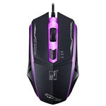 Chasing Leopard 199 USB 1600DPI Three-speed Adjustable LED Backlight Wired Optical Gaming Mouse, Length: 1.3m, 199 Black, 199