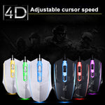 Chasing Leopard 199 USB 1600DPI Three-speed Adjustable LED Backlight Wired Optical Gaming Mouse, Length: 1.3m, 199 Black, 199