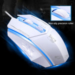 Chasing Leopard 199 USB 1600DPI Three-speed Adjustable LED Backlight Wired Optical Gaming Mouse, Length: 1.3m, 199 Black, 199