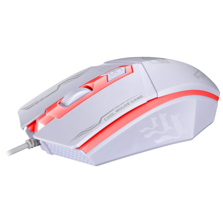 Chasing Leopard 199 USB 1600DPI Three-speed Adjustable LED Backlight Wired Optical Gaming Mouse, Length: 1.3m, 199 Black, 199