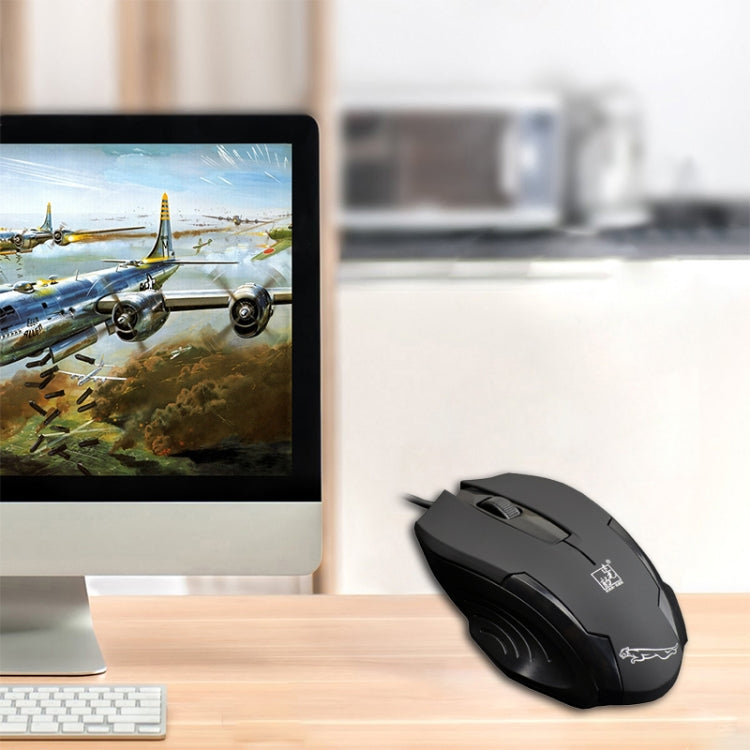 Chasing Leopard 512G USB Frosted Wired Optical Gaming Mouse, Length: 1.3m, 512G