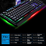Chasing Leopard G700 USB RGB Backlight Wired Optical Gaming Mouse and Keyboard Set, Keyboard Cable Length: 1.35m, Mouse Cable Length: 1.3m, G700 White, G700 Black