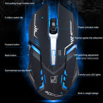 Chasing Leopard V17 USB 2400DPI Four-speed Adjustable Line Pattern Wired Optical Gaming Mouse with LED Breathing Light, Length: 1.45m, V17 Jet Black, V17