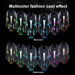 Chasing Leopard V17 USB 2400DPI Four-speed Adjustable Line Pattern Wired Optical Gaming Mouse with LED Breathing Light, Length: 1.45m, V17 Jet Black, V17