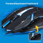 Chasing Leopard V17 USB 2400DPI Four-speed Adjustable Line Pattern Wired Optical Gaming Mouse with LED Breathing Light, Length: 1.45m, V17 Jet Black, V17