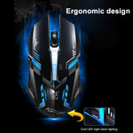 Chasing Leopard V17 USB 2400DPI Four-speed Adjustable Line Pattern Wired Optical Gaming Mouse with LED Breathing Light, Length: 1.45m, V17 Jet Black, V17