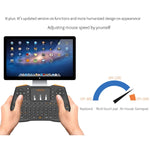 VIBOTON i8 Plus Updated 2.4GHz QWERT Mini Wireless Keyboard with Touchpad for TV Box, Mi Box, Computer, Tablet, Laptop and Projector(Black), Wireless Keyboard