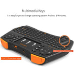 VIBOTON i8 Plus Updated 2.4GHz QWERT Mini Wireless Keyboard with Touchpad for TV Box, Mi Box, Computer, Tablet, Laptop and Projector(Black), Wireless Keyboard
