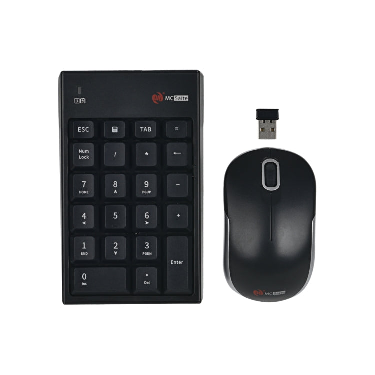 MC Saite MC-61CB 2.4GHz Wireless Mouse + 22 Keys Numeric Pan Keyboard with USB Receiver Set for Computer PC Laptop