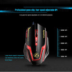 Apedra iMICE A9 High Precision Gaming Mouse LED four color controlled breathing light USB 6 Buttons 3200 DPI Wired Optical Gaming Mouse for Computer PC Laptop, iMICE A9