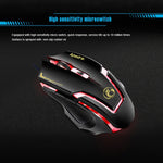 Apedra iMICE A9 High Precision Gaming Mouse LED four color controlled breathing light USB 6 Buttons 3200 DPI Wired Optical Gaming Mouse for Computer PC Laptop, iMICE A9
