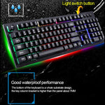 ZGB G20 104 Keys USB Wired Mechanical Feel Glowing Computer Keyboard Gaming Keyboard