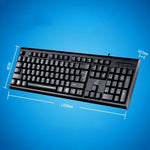 ZGB Q9 104 Keys USB Wired Grid Texture General Gaming Office Keyboard