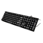 ZGB Q17 104 Keys USB Wired Suspension Gaming Office Keyboard for Laptop, PC