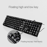 ZGB Q17 104 Keys USB Wired Suspension Gaming Office Keyboard for Laptop, PC