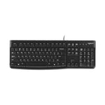 Logitech K120 USB Waterproof Splash Wired Keyboard for Desktop Computers / Laptops, Logitech K120