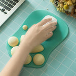 MONTIAN Cat Claw Shape Slow Soft Bracer Non-slip Silicone Mouse Pad