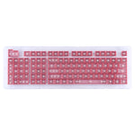 ABS Translucent Keycaps, OEM Highly Mechanical Keyboard, Universal Game Keyboard, Red, White, Yellow, Black, Orange, Pink, Grey, Blue, Purple