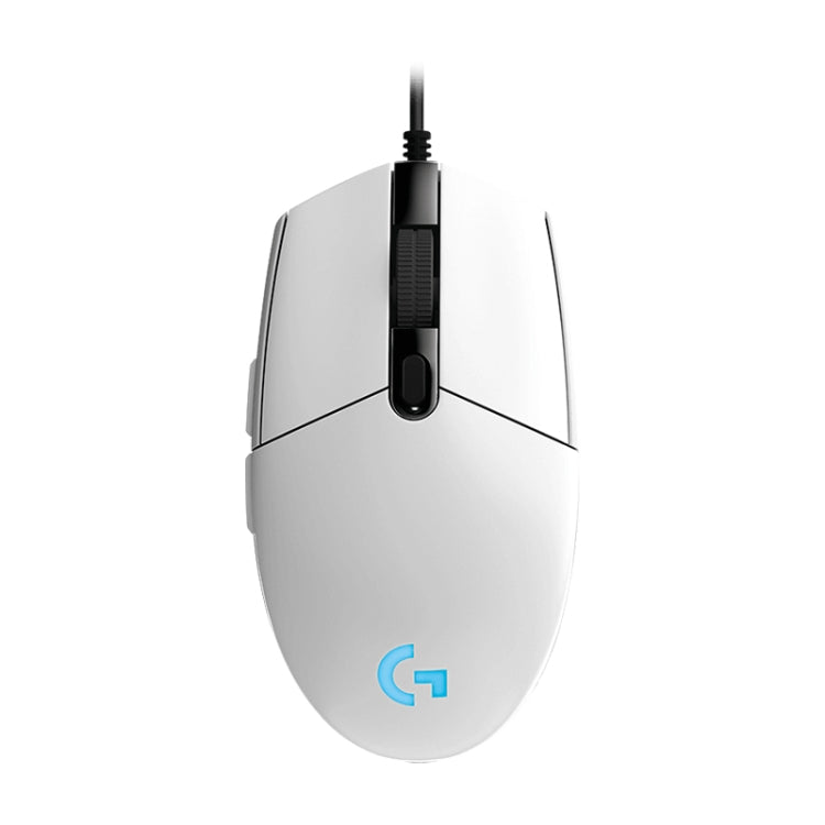 Logitech G102 6-keys RGB Glowing 6000DPI Five-speed Adjustable Wired Optical Gaming Mouse, Length: 2m, G102, G102 (White)